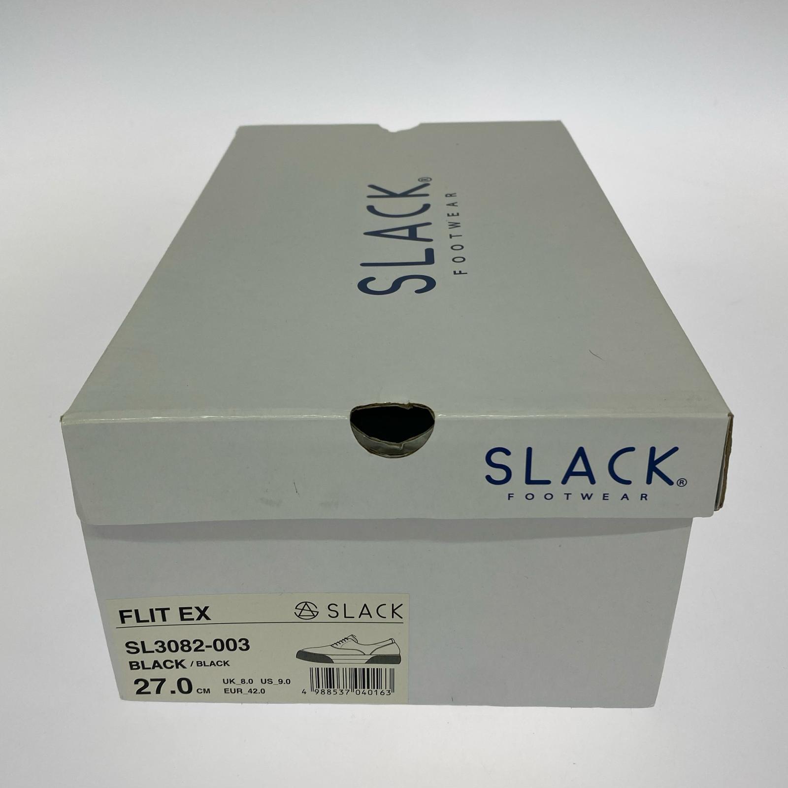 スニーカー SLACK FLIT EX スニーカー 27.0㎝ SL3082-003 27cm (US9 UK8 1/2 EU44) ブラック