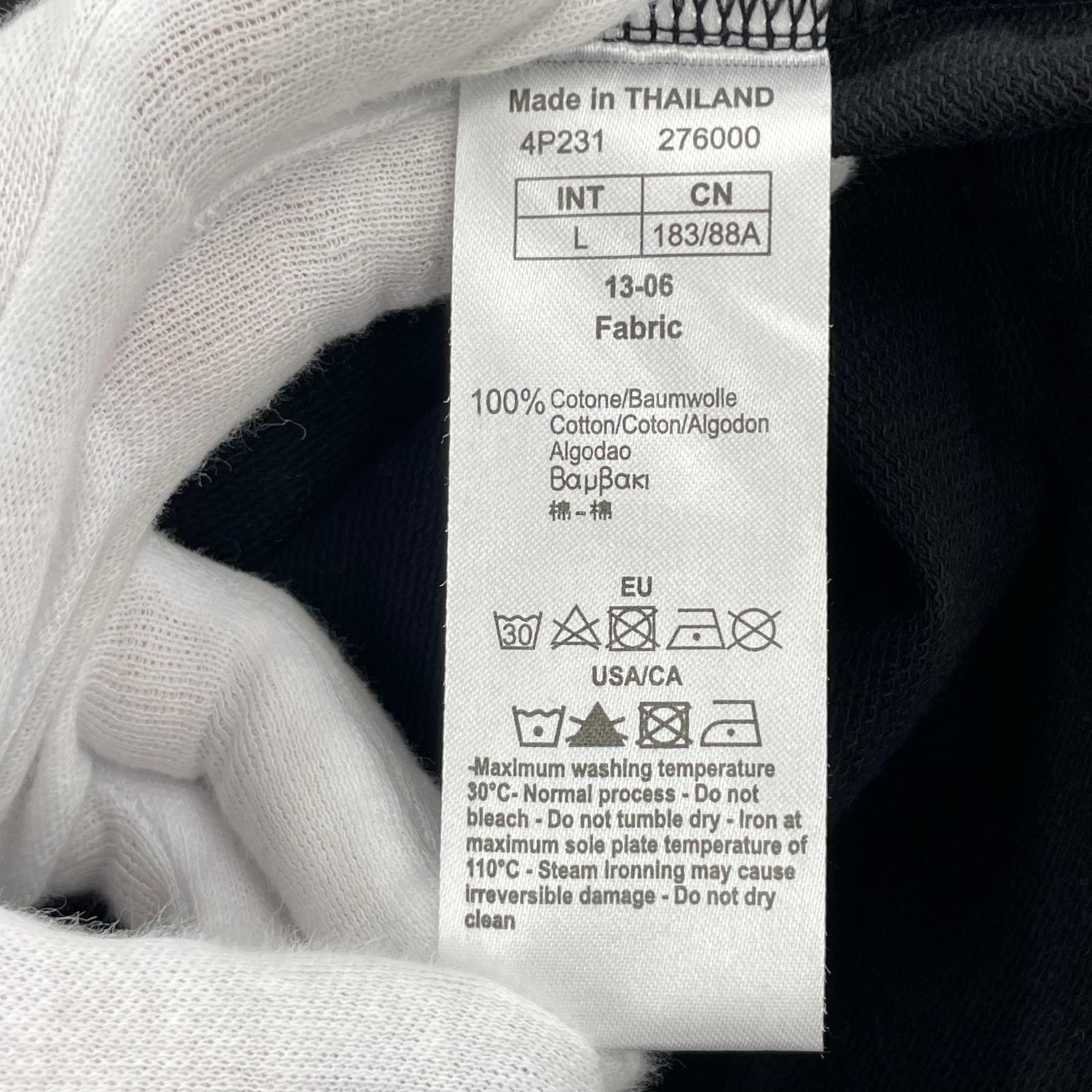 ジャージ ジップアップ 4P231 L ブラック