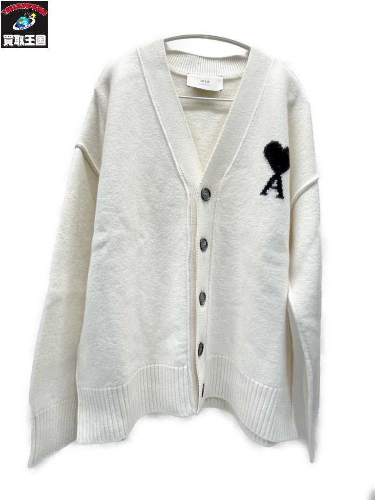 カーディガン AMI Alexandre Mattiussi AMI de Coeur カーディガン L ホワイト