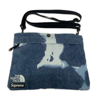 ショルダーバッグ Supreme×THE NORTH FACE Bleached Denim Print Shoulder Bag NF0A7WOH 青