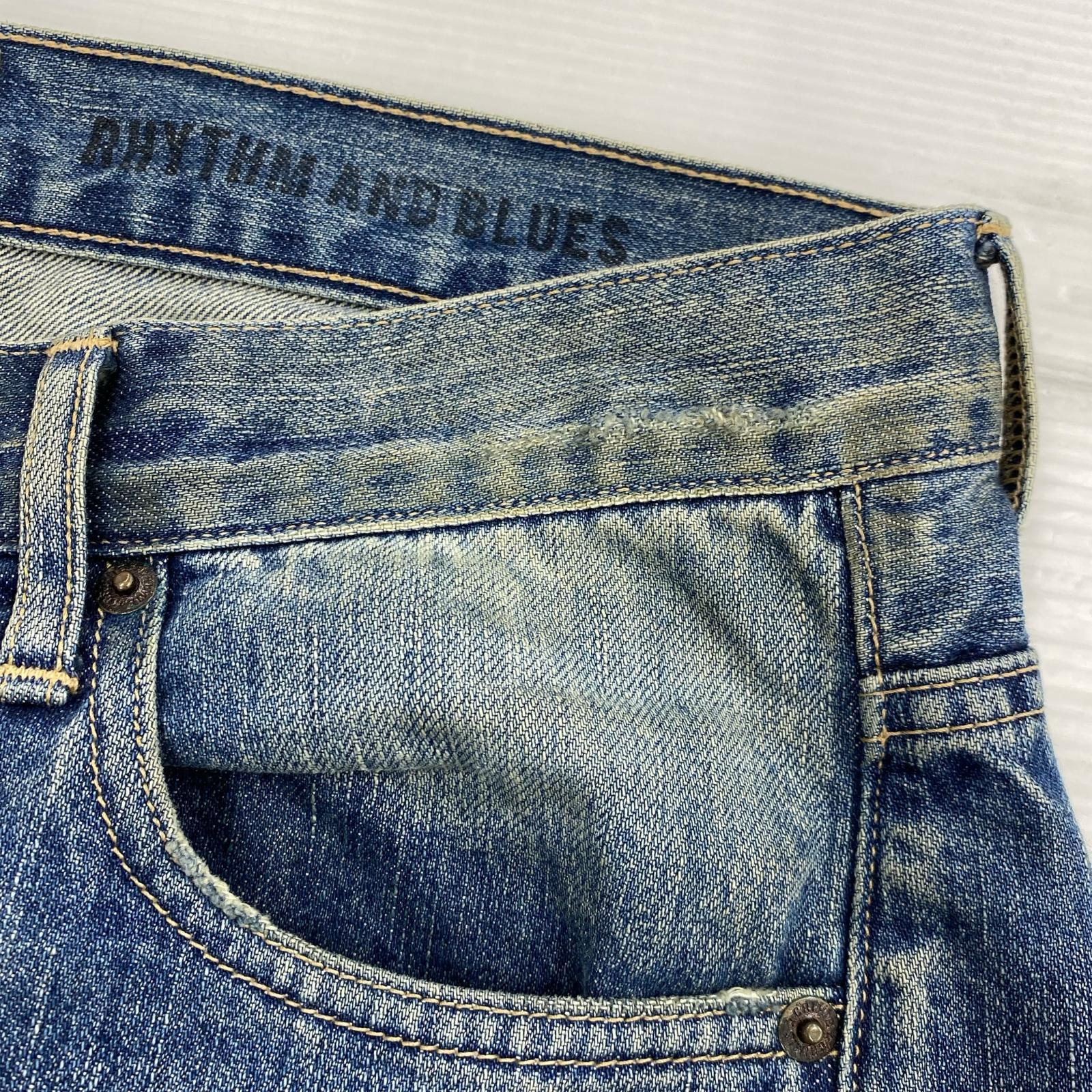デニムパンツ リペア加工デニムパンツ 32 IDG