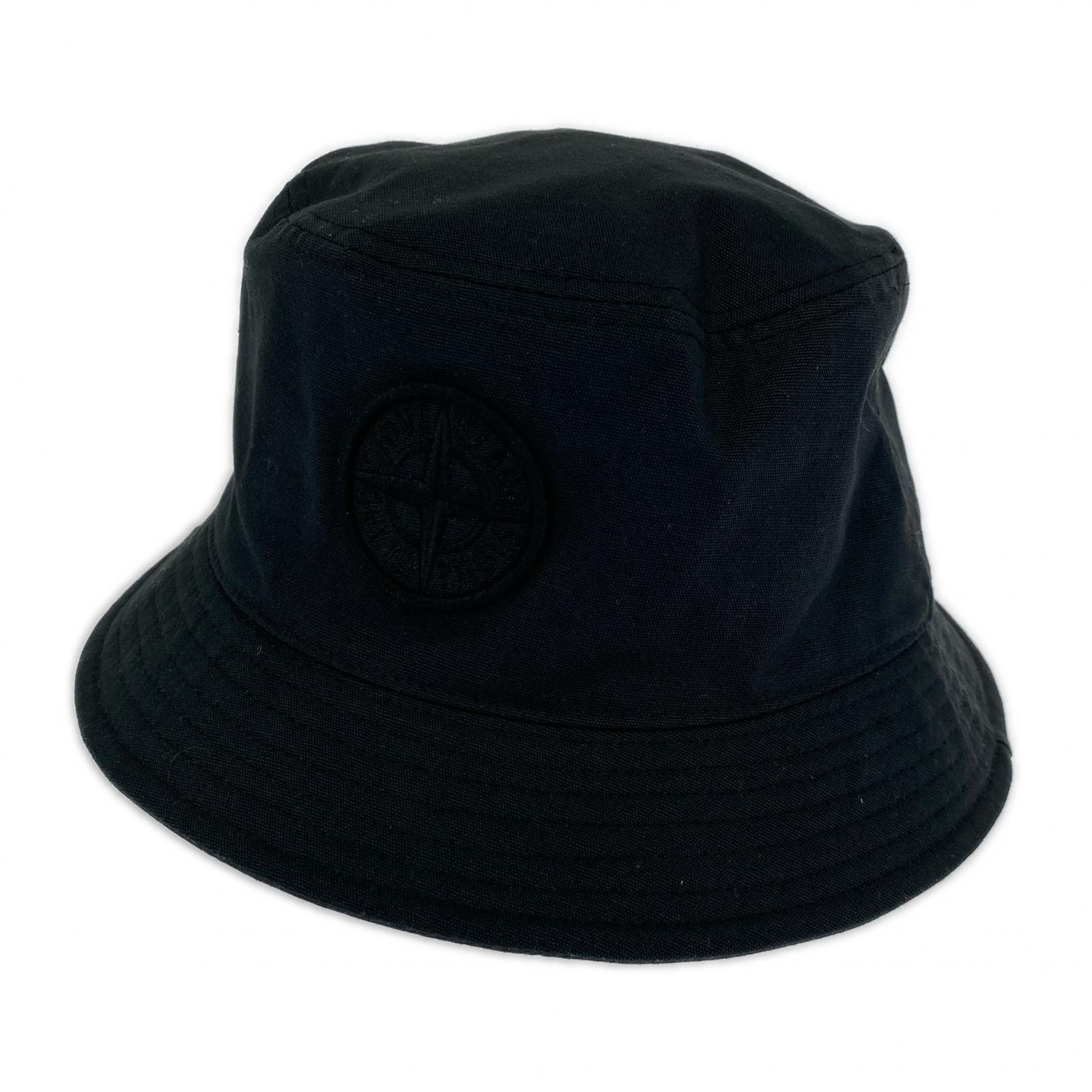 ハット STONE ISLAND バケットハット ブラック