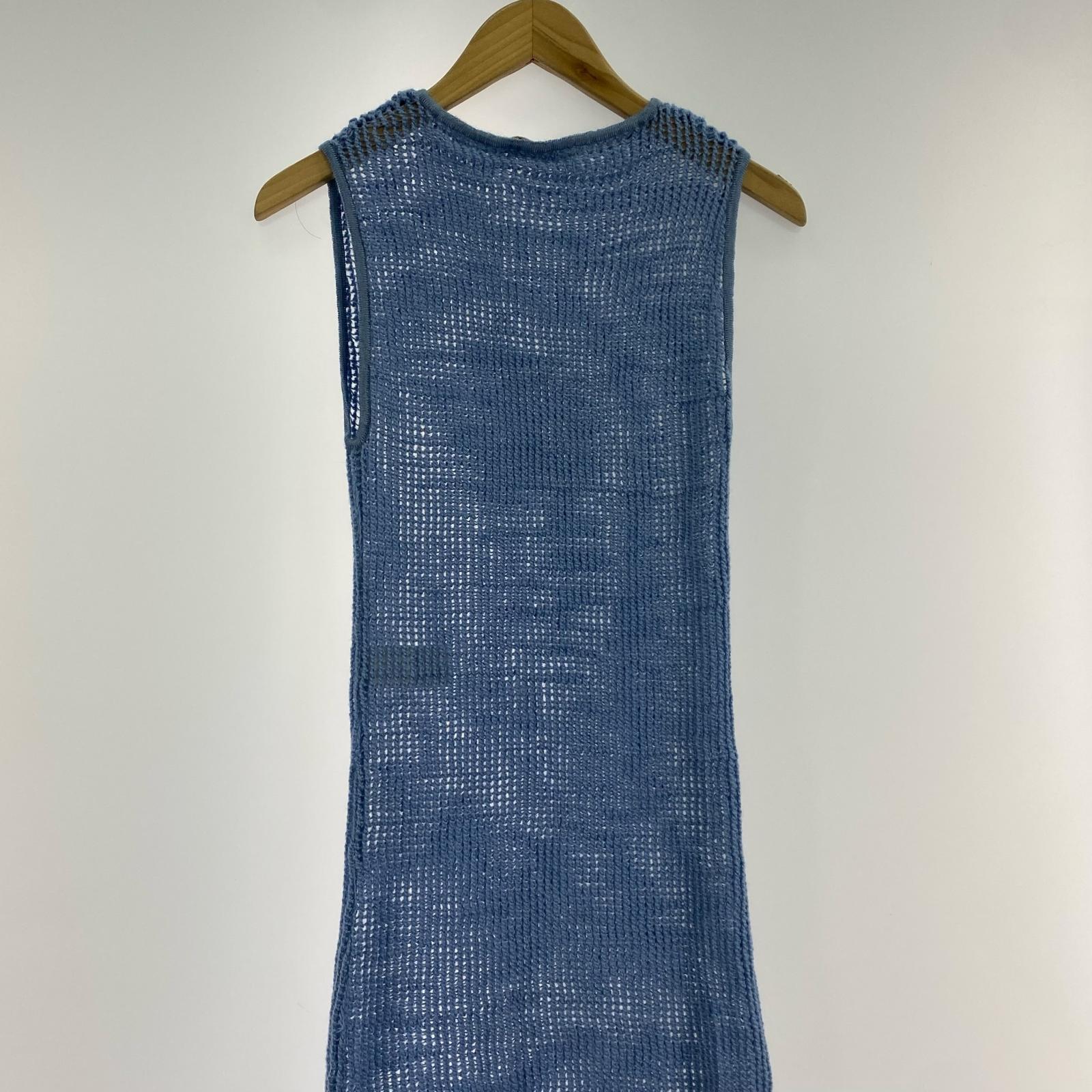 ワンピース MOHAIR WOOL MESH KNIT OP 0 サックスブルー 0