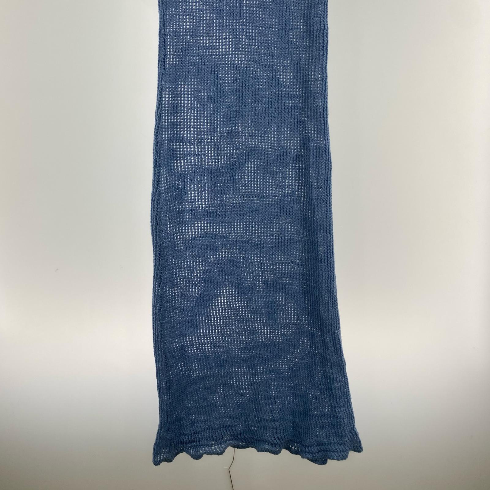 ワンピース MOHAIR WOOL MESH KNIT OP 0 サックスブルー 0