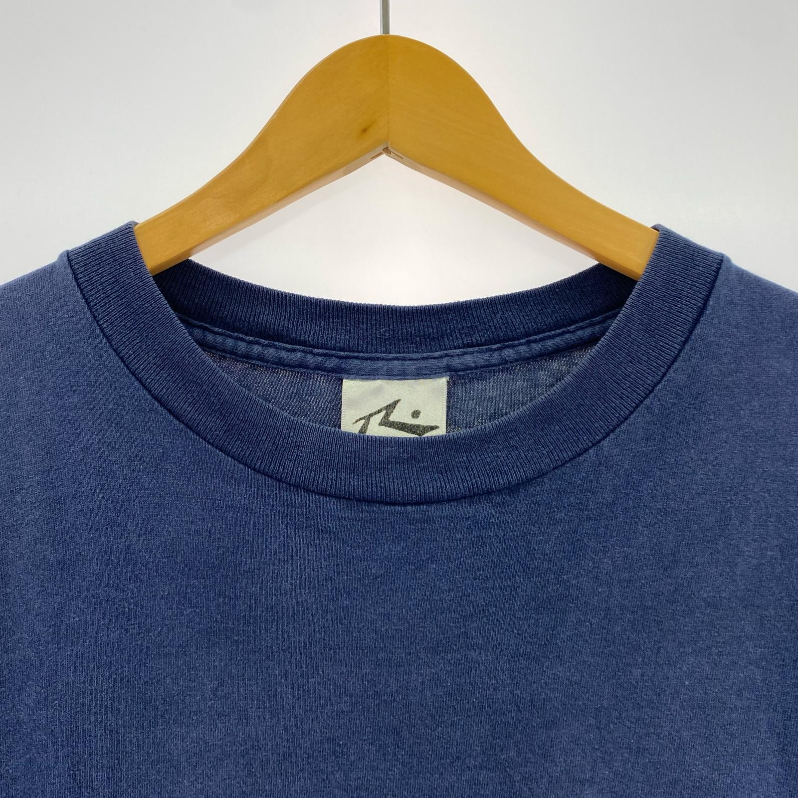 半袖Tシャツ 90s Rusty 刺繍ロゴ XL ブルー