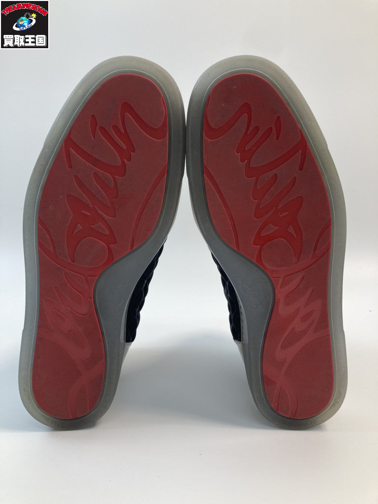 C.Louboutin ハイカットスニーカー/スタッズ/40