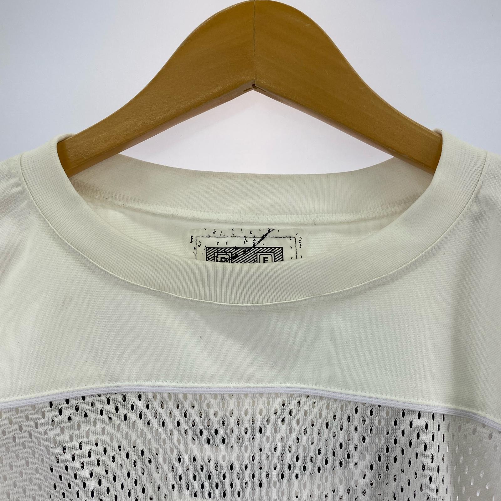 長袖Tシャツ MESH TRACK CREW NECK (S)WHT S ホワイト