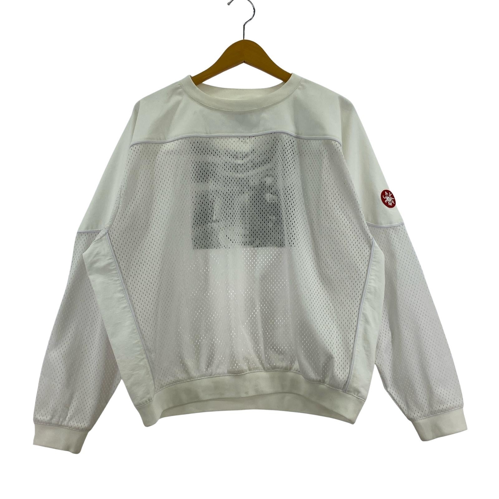 長袖Tシャツ MESH TRACK CREW NECK (S)WHT S ホワイト