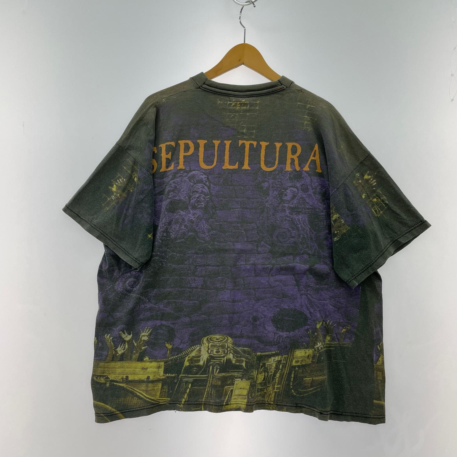 半袖Tシャツ 90s SEPULTURA グリーン