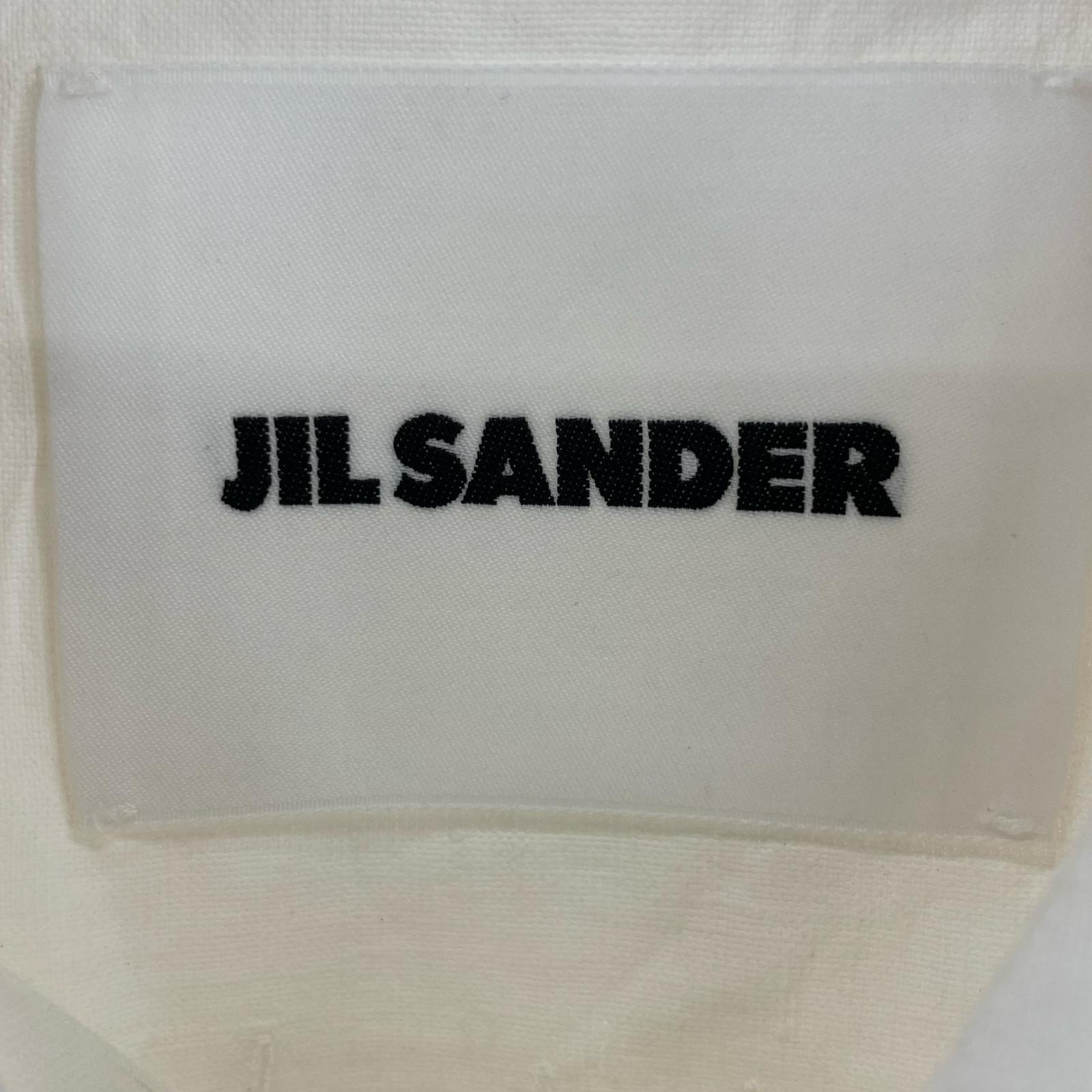 その他トップス JIL SANDER フライフロント バンドカラー オーバー シャツ 34 J04DL0006 34 ホワイト