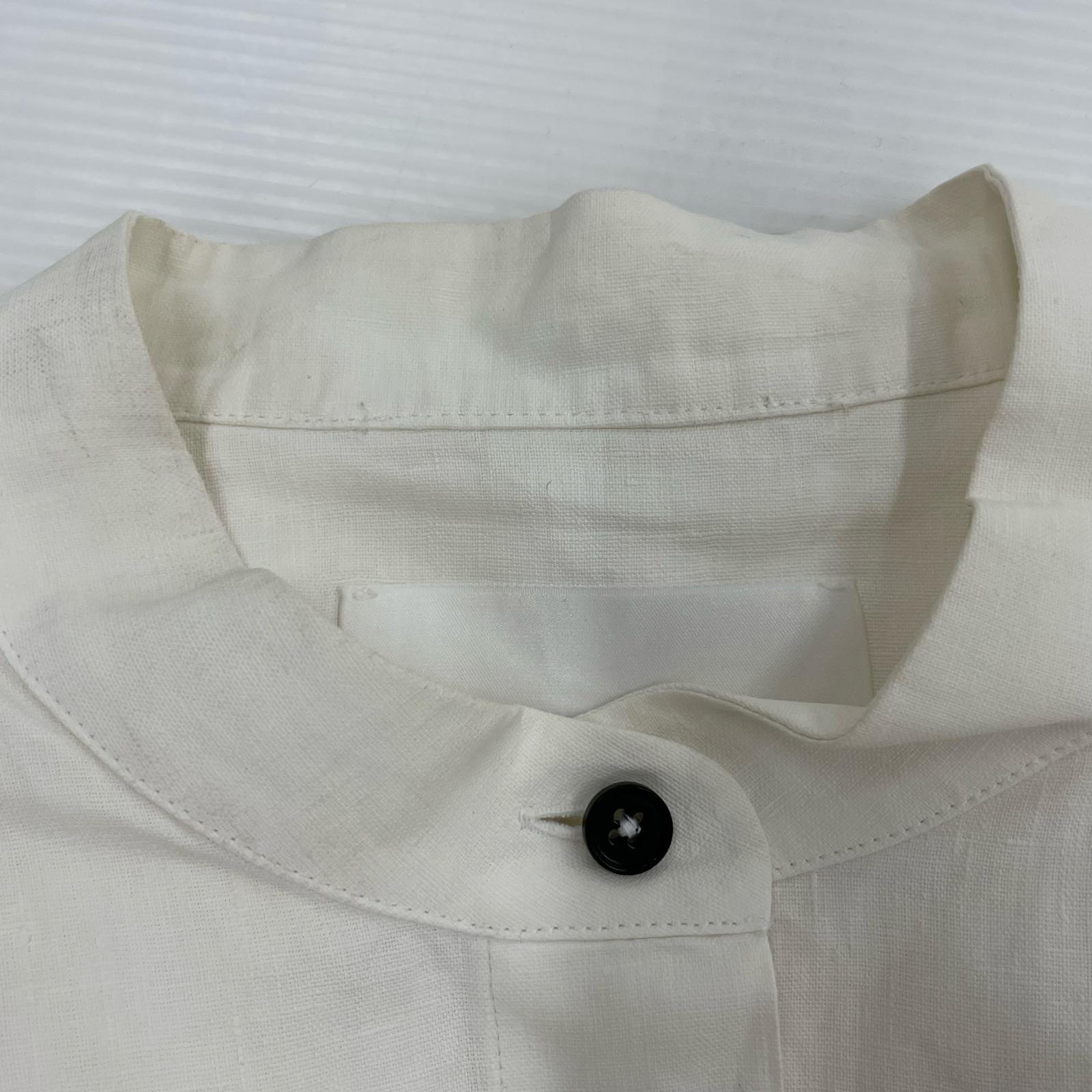 その他トップス JIL SANDER フライフロント バンドカラー オーバー シャツ 34 J04DL0006 34 ホワイト