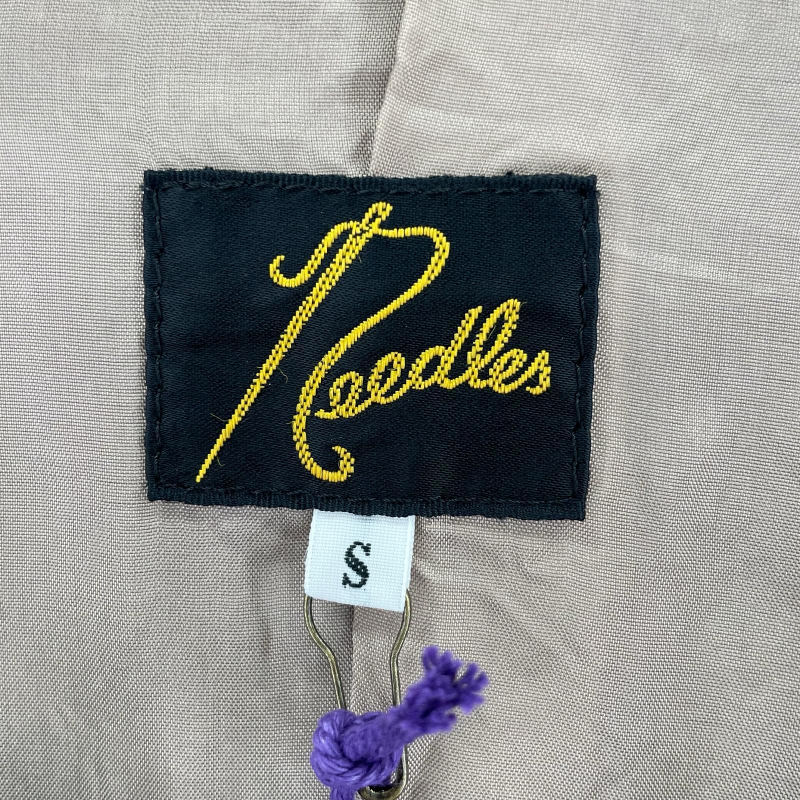 その他アウター Needles ノーカラーレザージャケット S S ブラウン