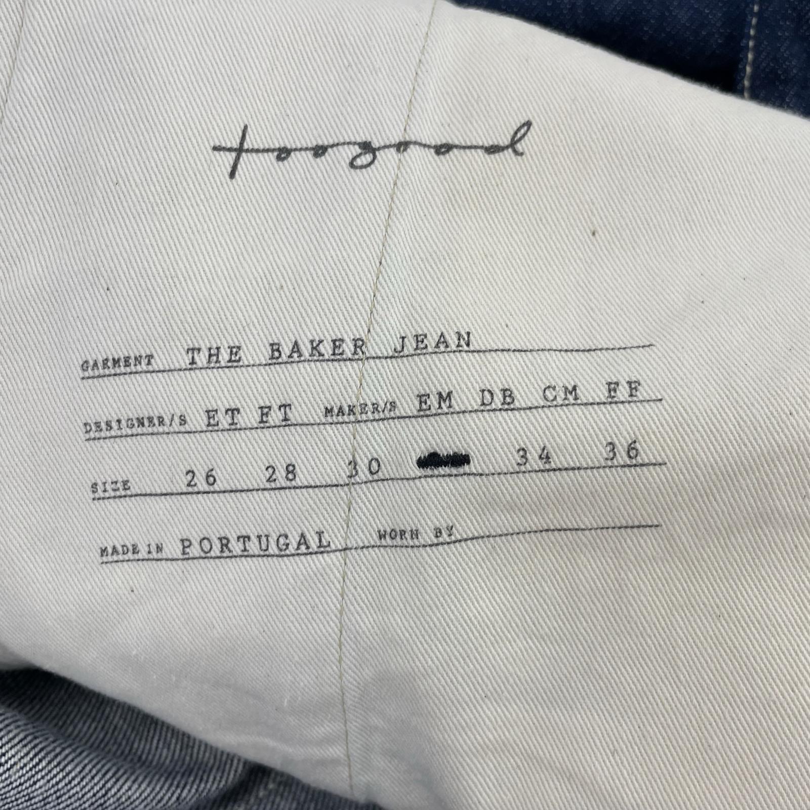その他ボトムス toogood THE BAKER JEAN ORGANIC DENIM 32 32 ネイビー