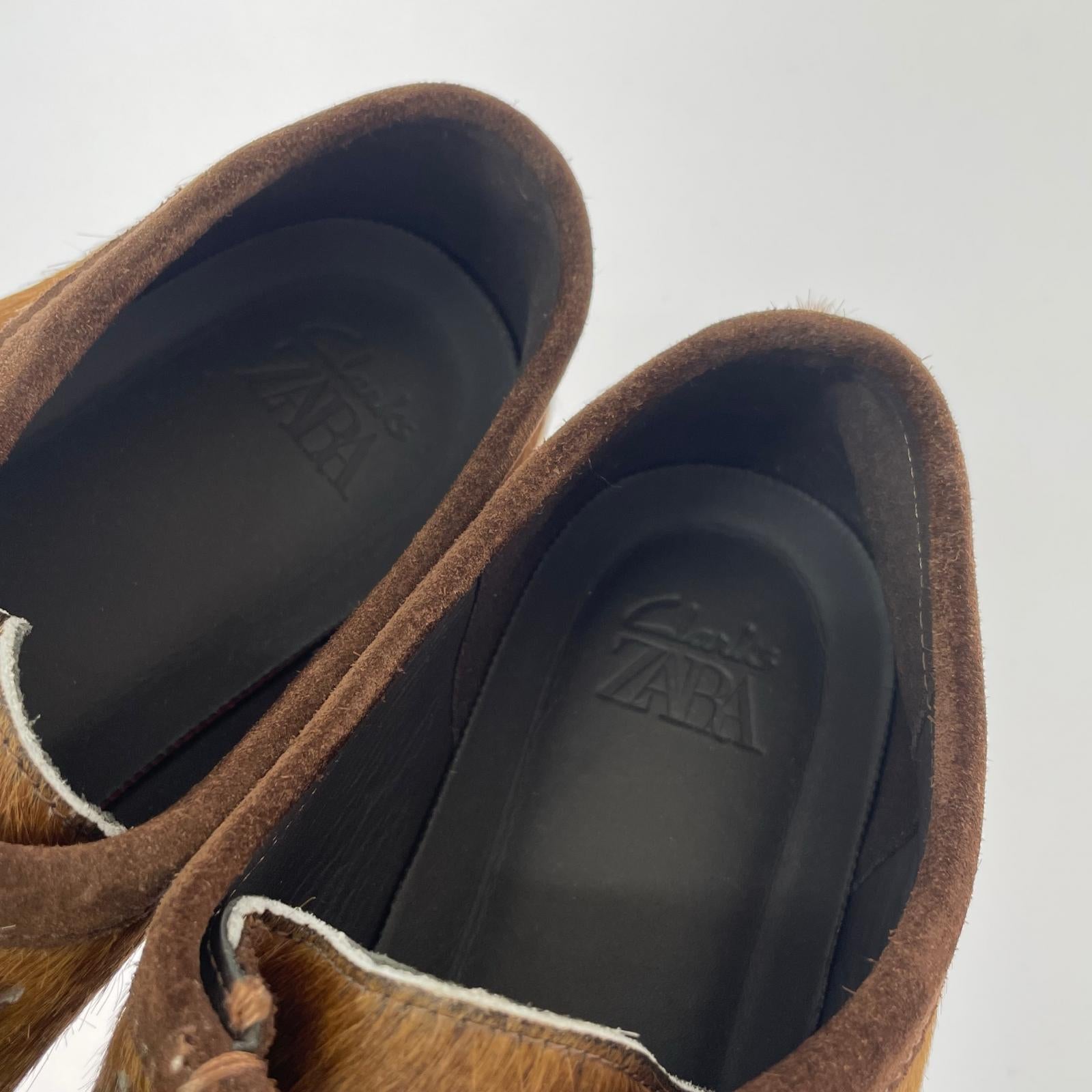 シューズ ZARA ワラビー ハラコ 43