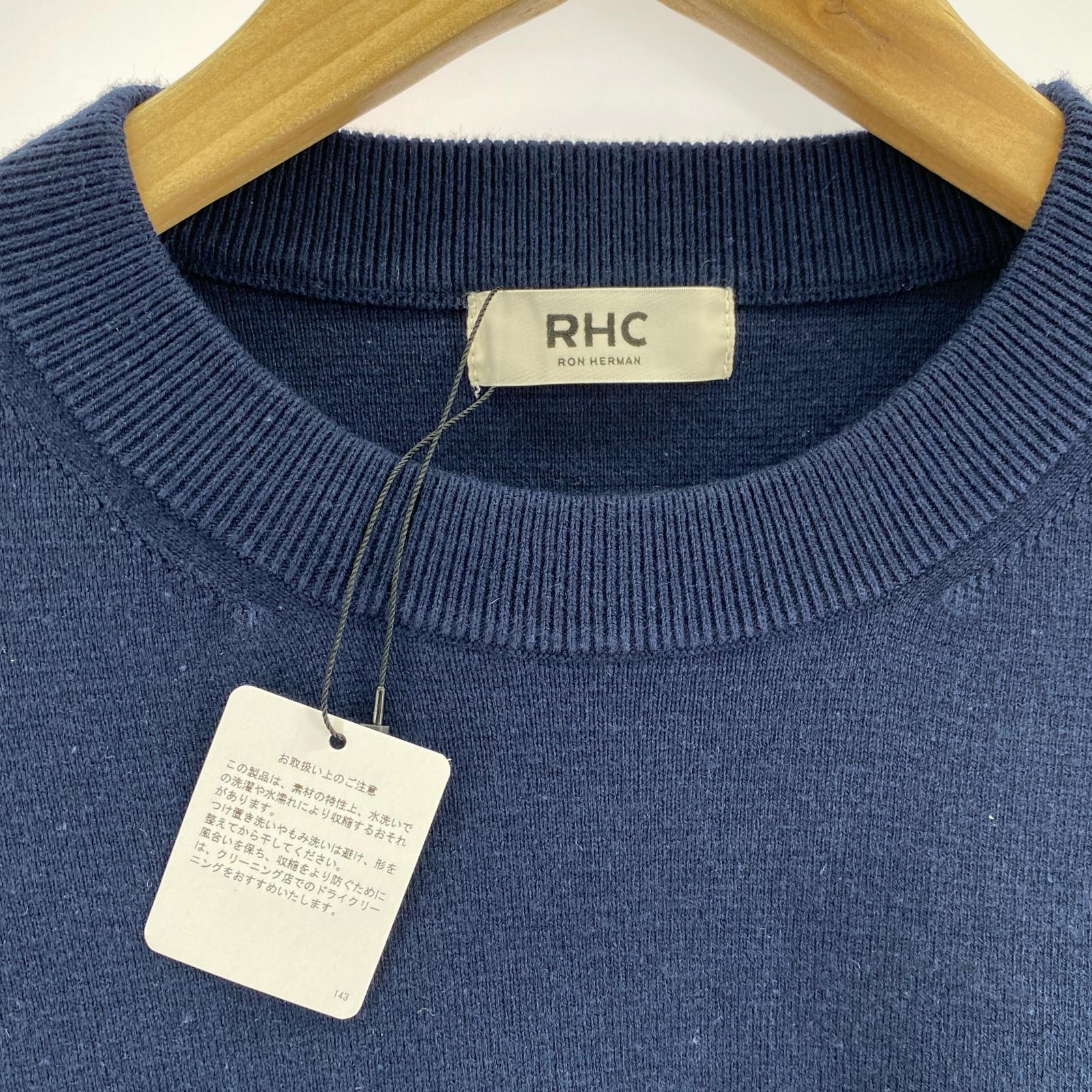 ニット Ron Herman ミラノリブニットプルオーバー S ネイビー S ネイビー