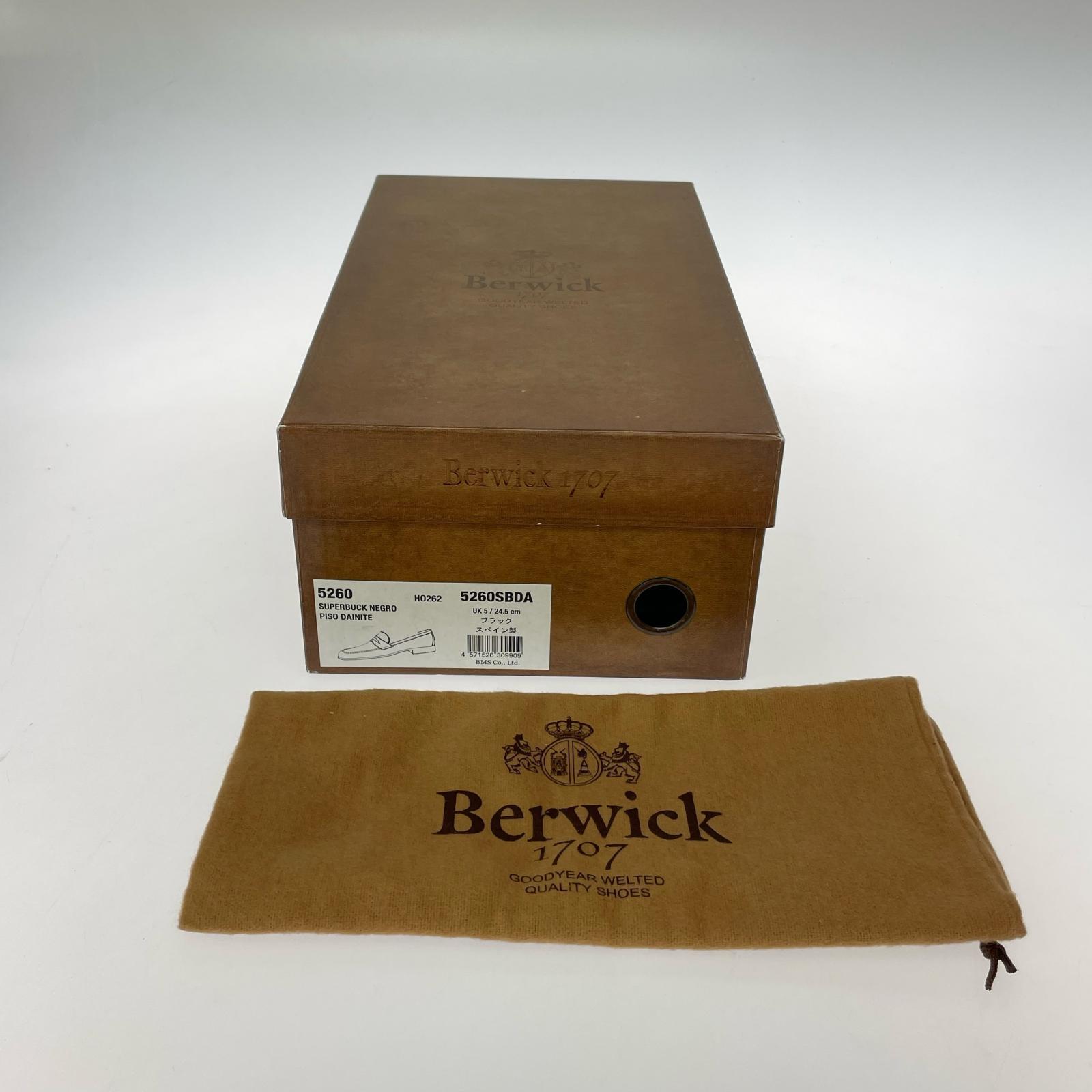 シューズ BERWICK 5260 ローファー ブラック