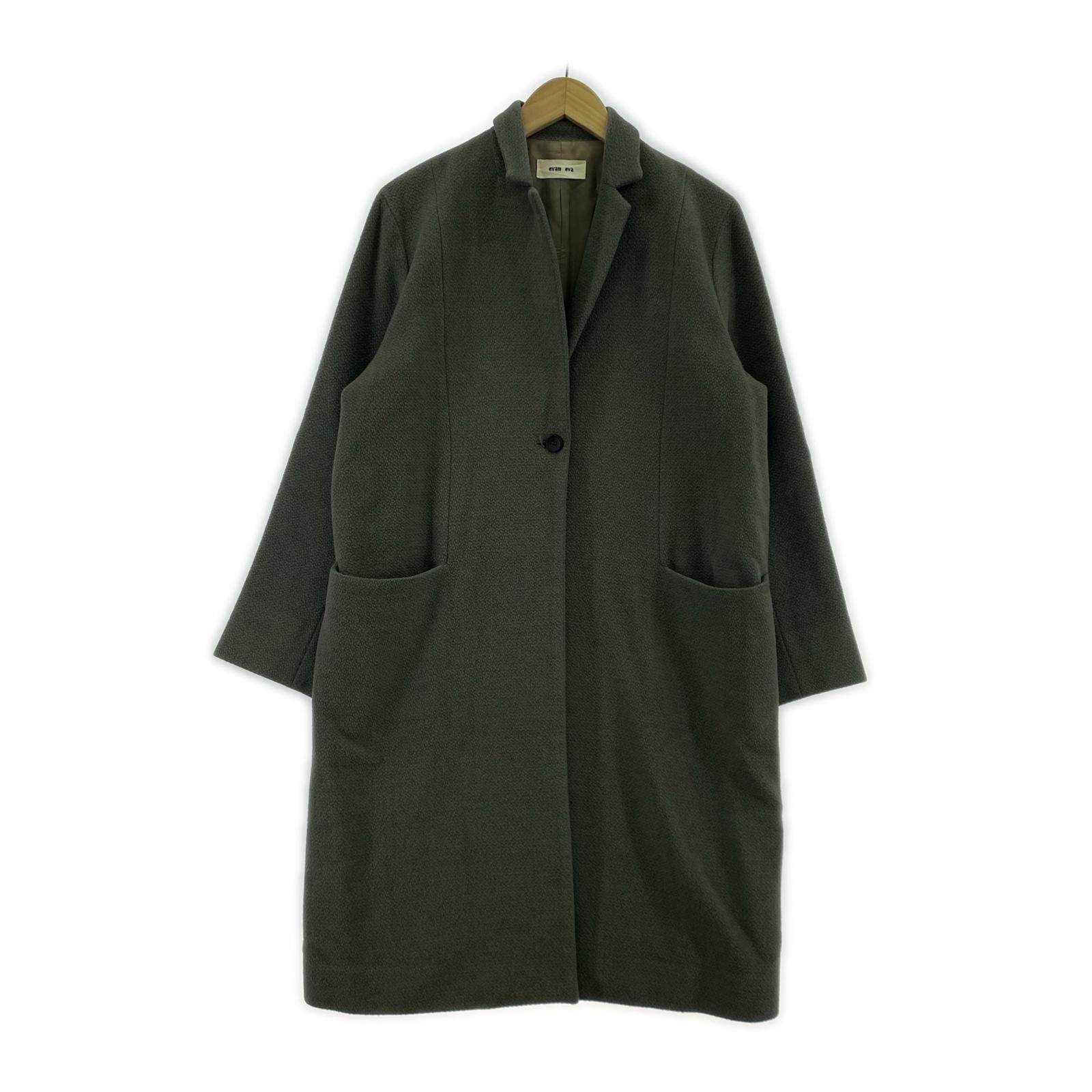 ジャケット ウールローブコート カーキ 2 カーキ