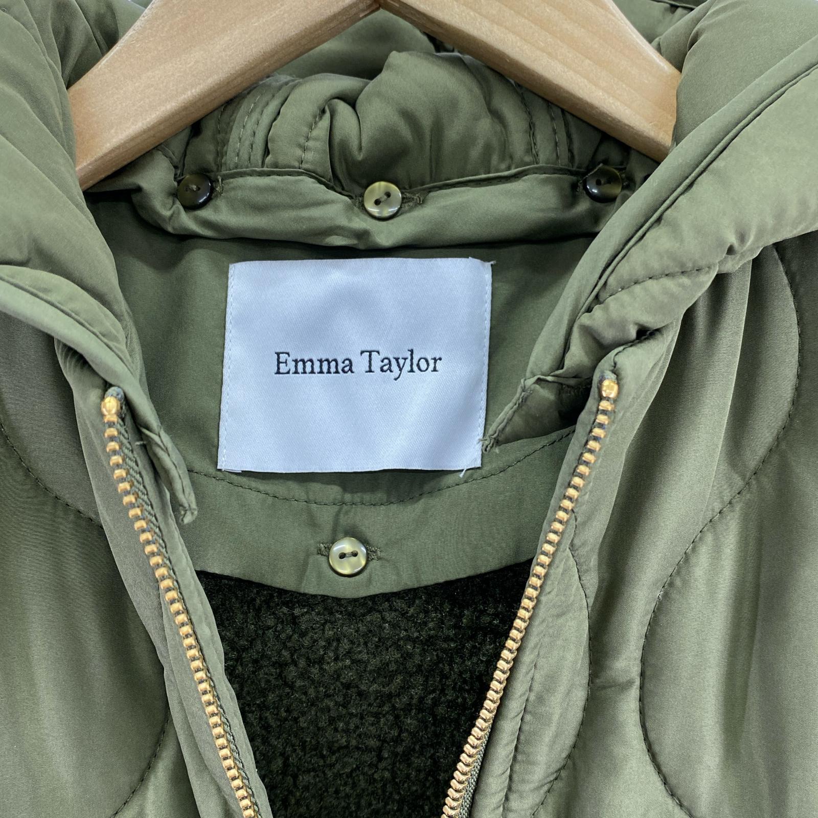 ダウンジャケット emma taylor/ライナー付き/キルティング/カーキ 36 カーキ