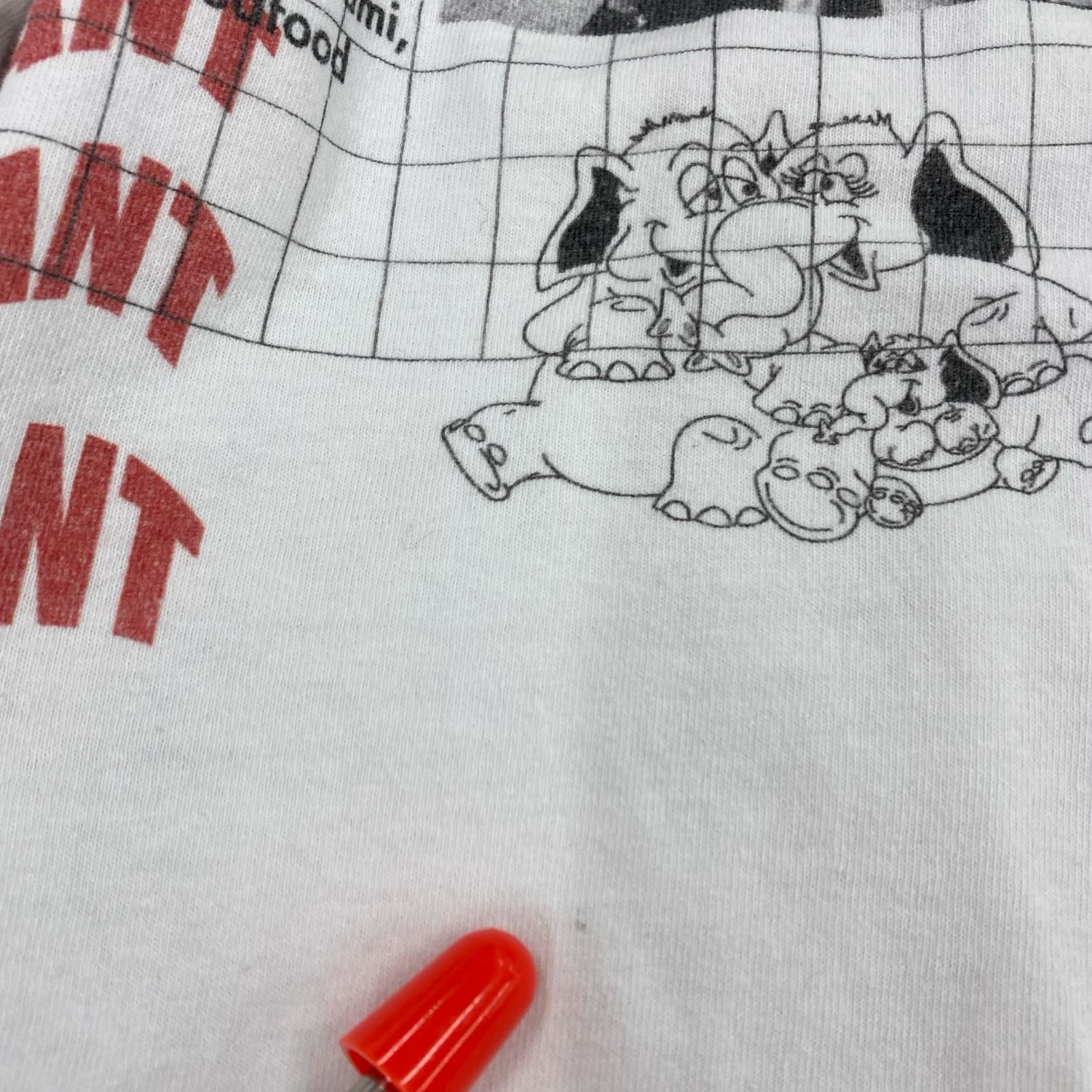 長袖Tシャツ peate elephant sandwich ホワイト