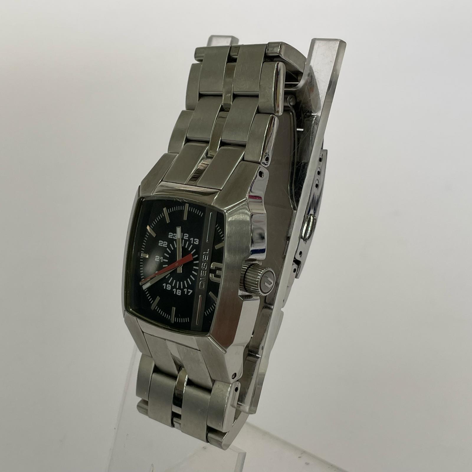 腕時計 DZ-1127 クォーツ アナログ 黒銀 ステンレス シルバー