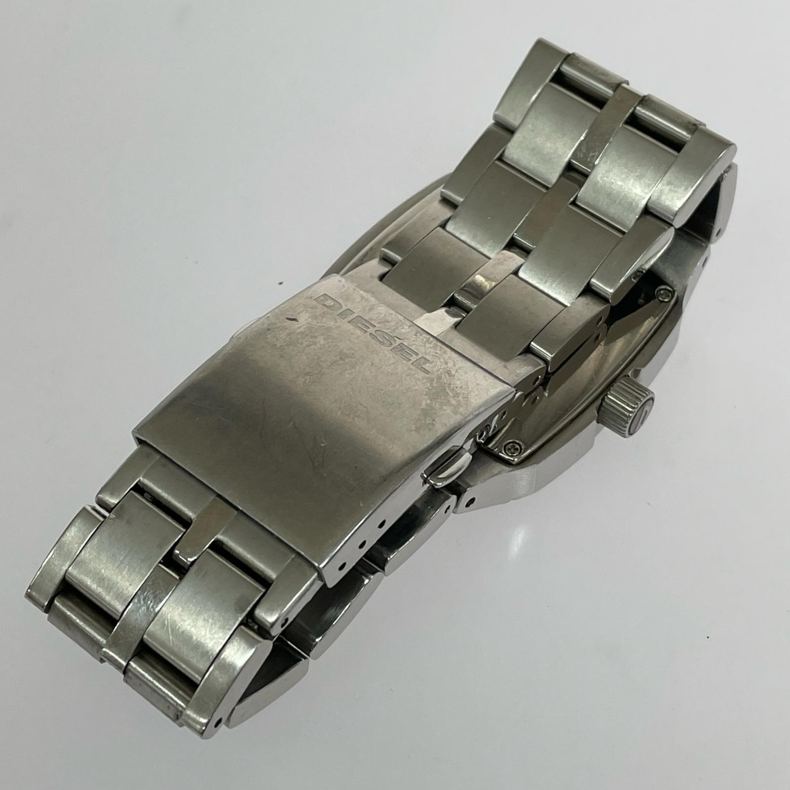 腕時計 DZ-1127 クォーツ アナログ 黒銀 ステンレス シルバー