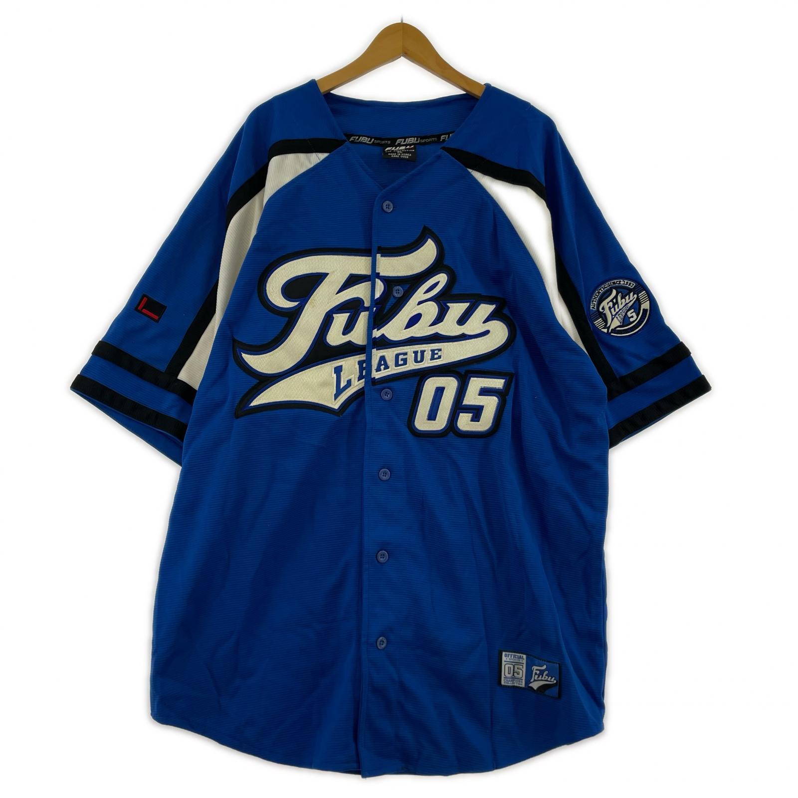 半袖シャツ FUBU/90s/ゲームシャツ ブルー
