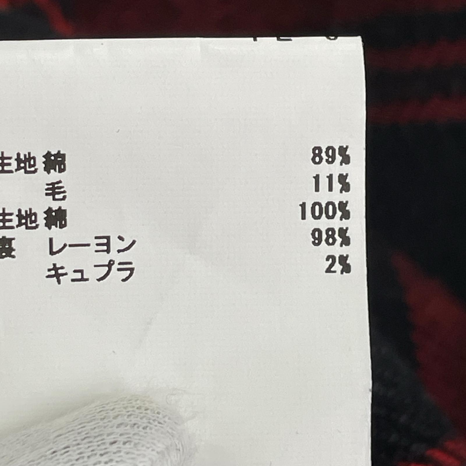 その他アウター チェック 赤×黒 size38 38