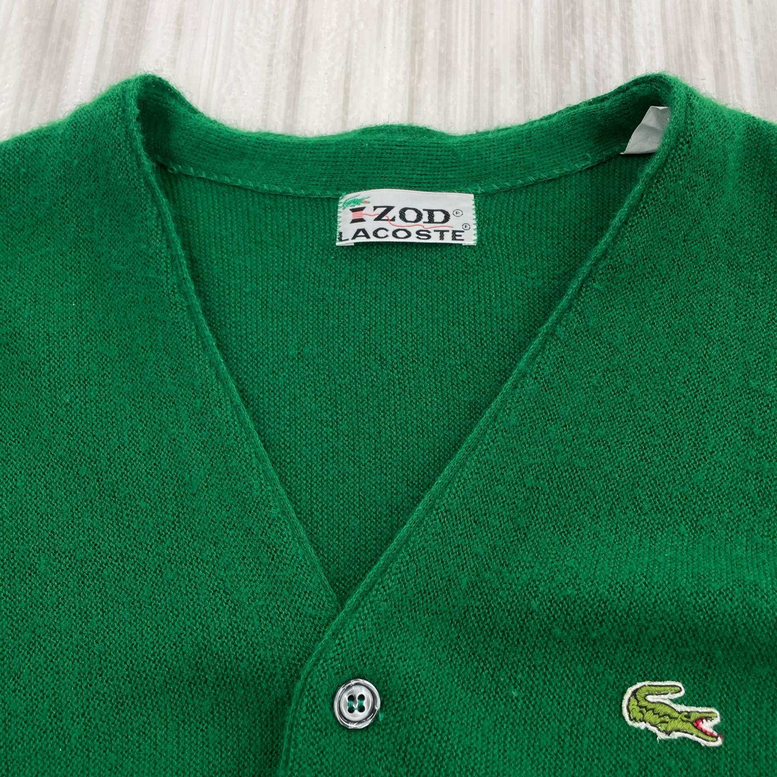 カーディガン 70s IZOD LACOSTE アクリルカーディガン L L