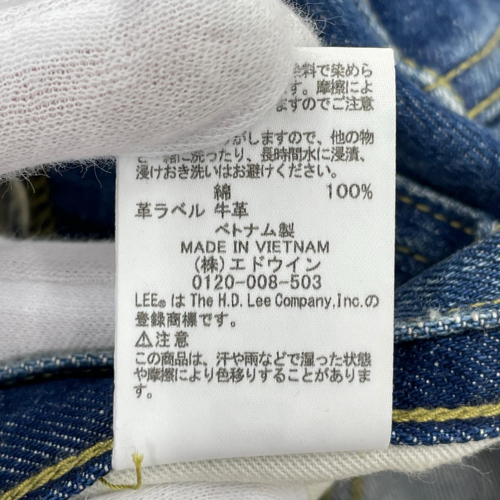 デニムパンツ Lee RIDERS 101/100周年モデル LM1015 L L ネイビー