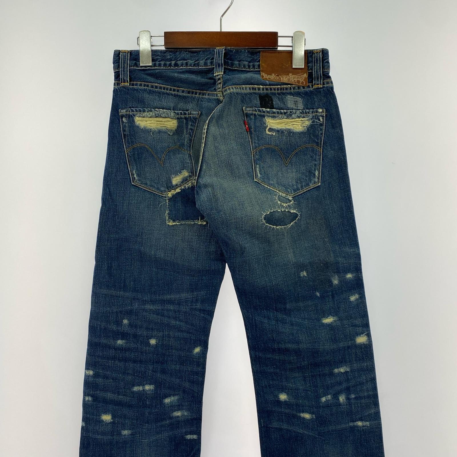 デニムパンツ Levi's CAPITAL E/ダメージ加工/USA製 29 ネイビー
