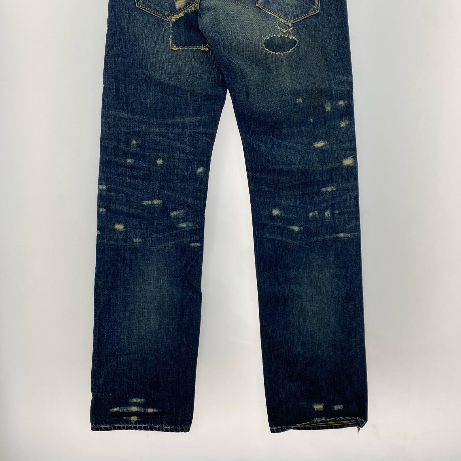 デニムパンツ Levi's CAPITAL E/ダメージ加工/USA製 29 ネイビー