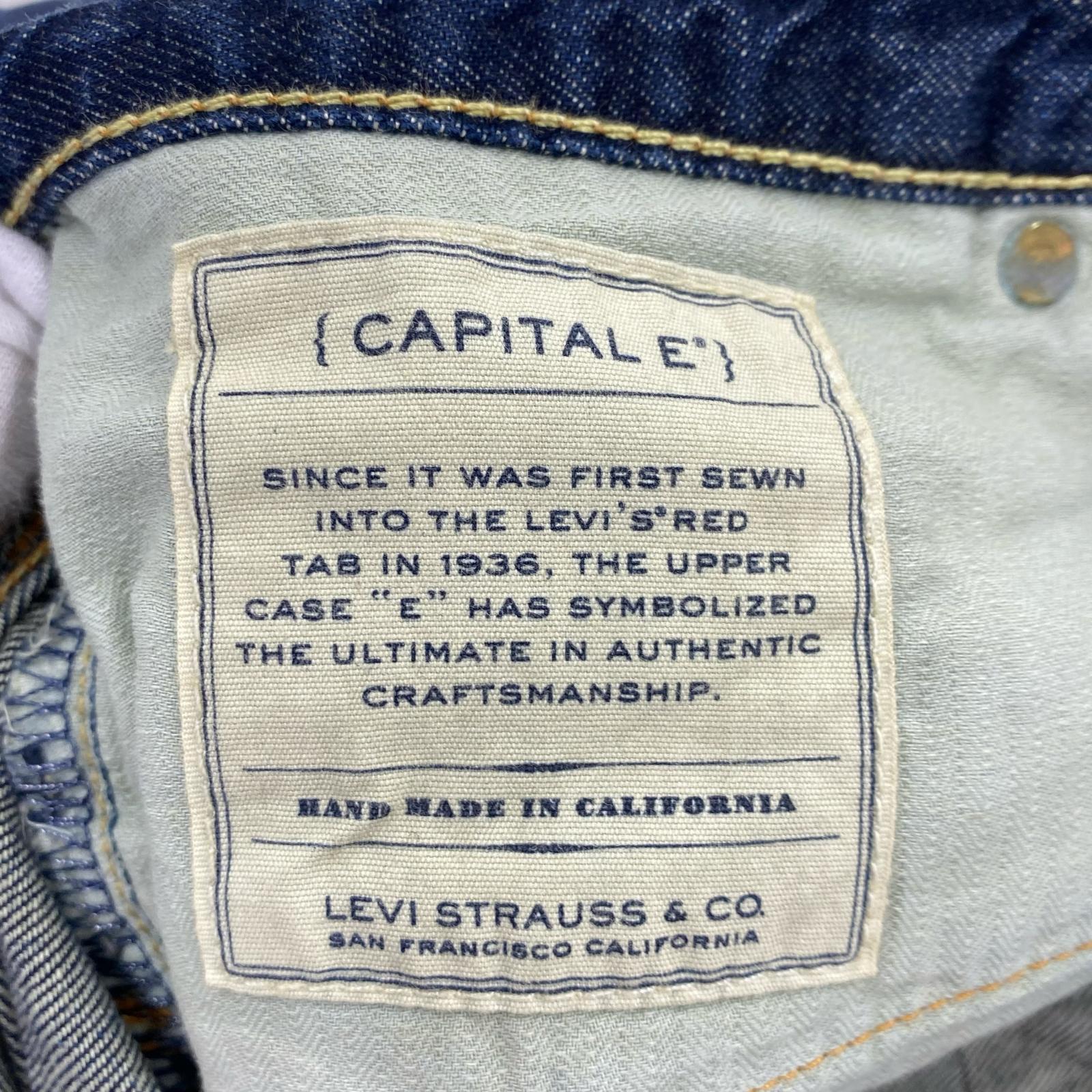 デニムパンツ Levi's CAPITAL E/ダメージ加工/USA製 29 ネイビー