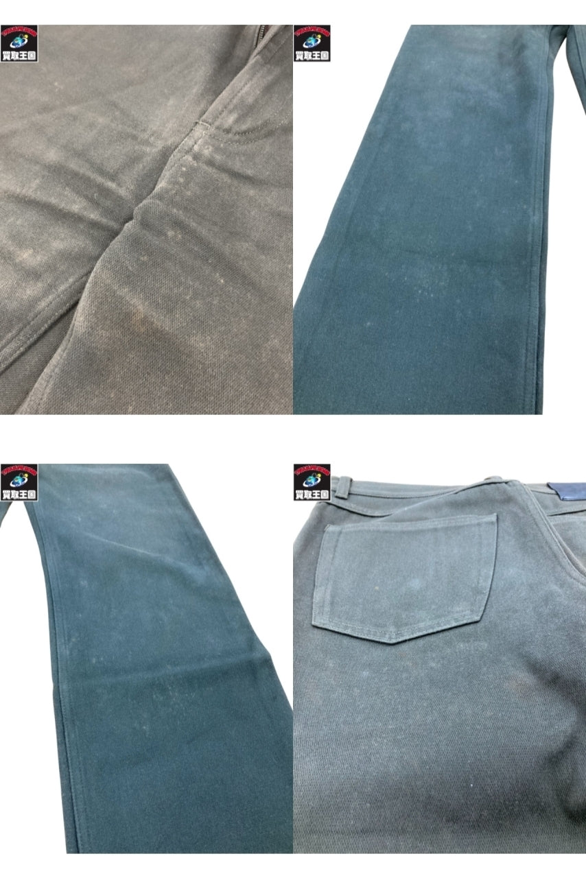 LOUIS VUITTON ウエストジップ コットンストレートパンツ カーキ