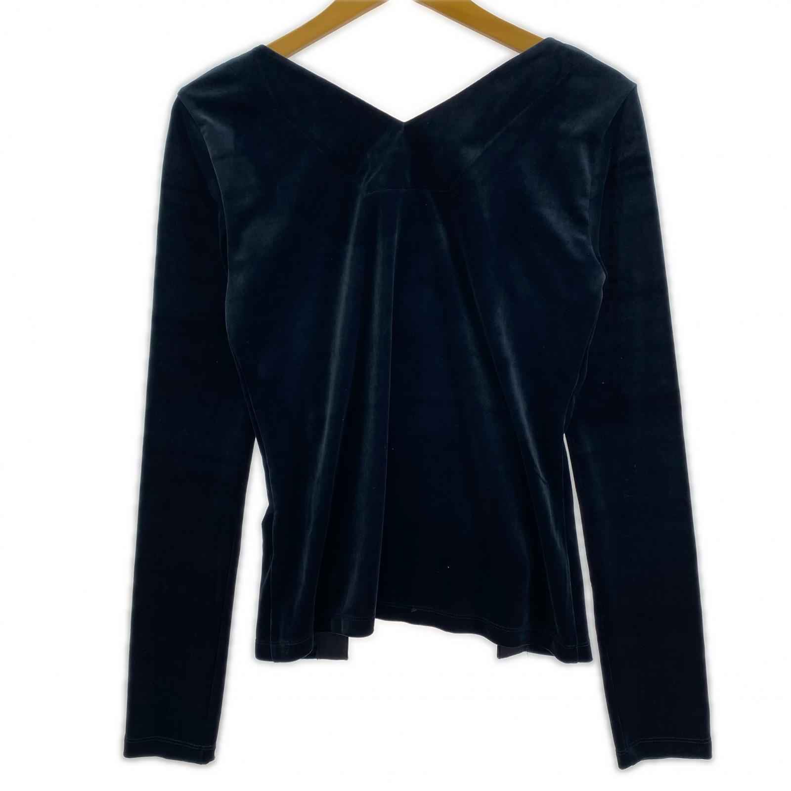 長袖Tシャツ YOHEI OHNO Stmacher Velour Top 紺 (36) 36 ネイビー