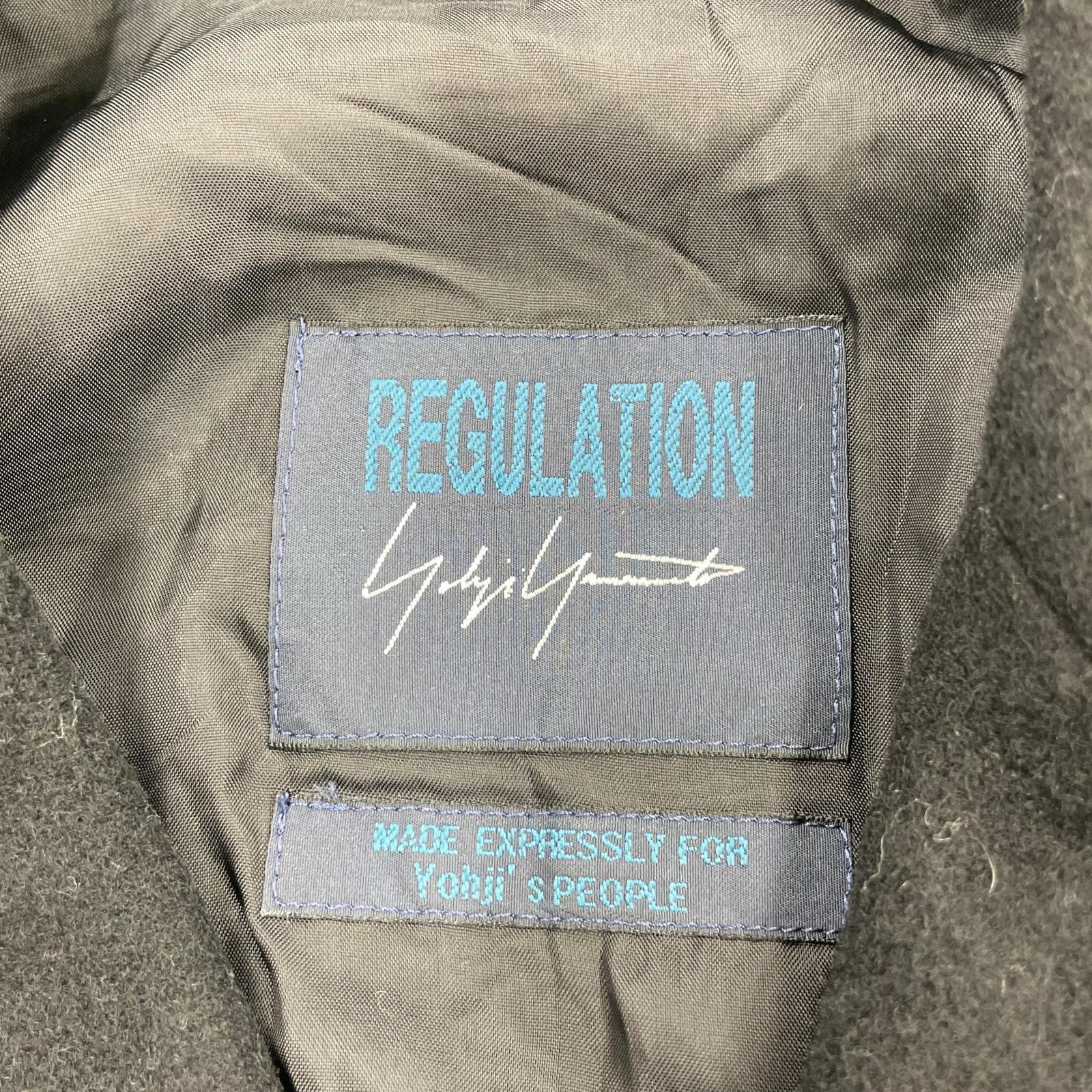 ジャケット REGULATION ダブルウールコート (2) ブラック