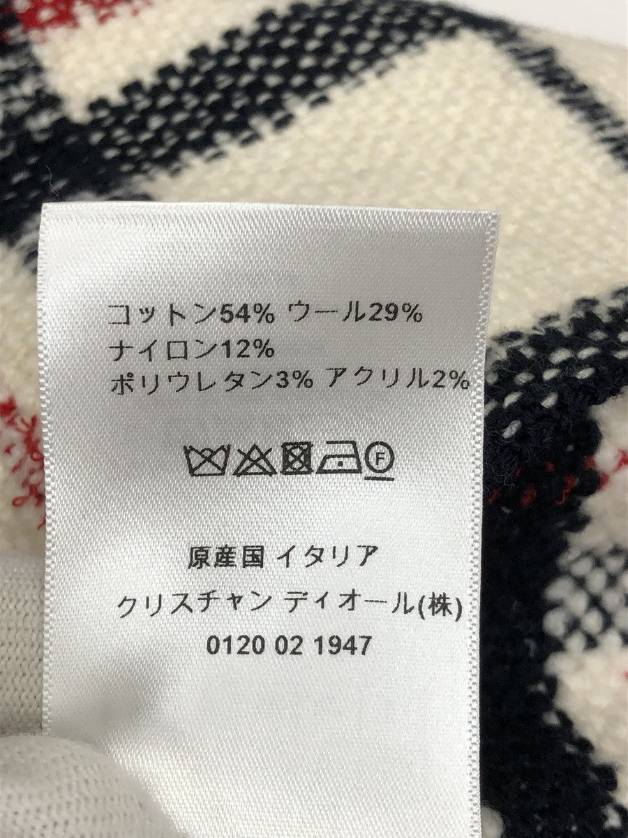 Dior チャンキーニット スカート 白 224J03AM706