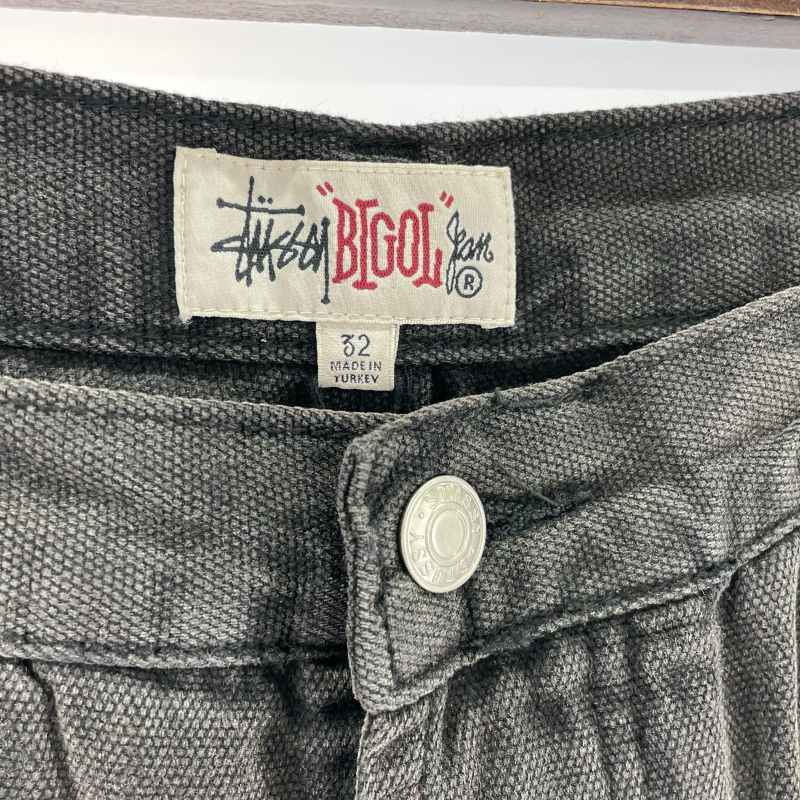 パンツ Big OL 刺繍ワークパンツ 黒 32 ブラック