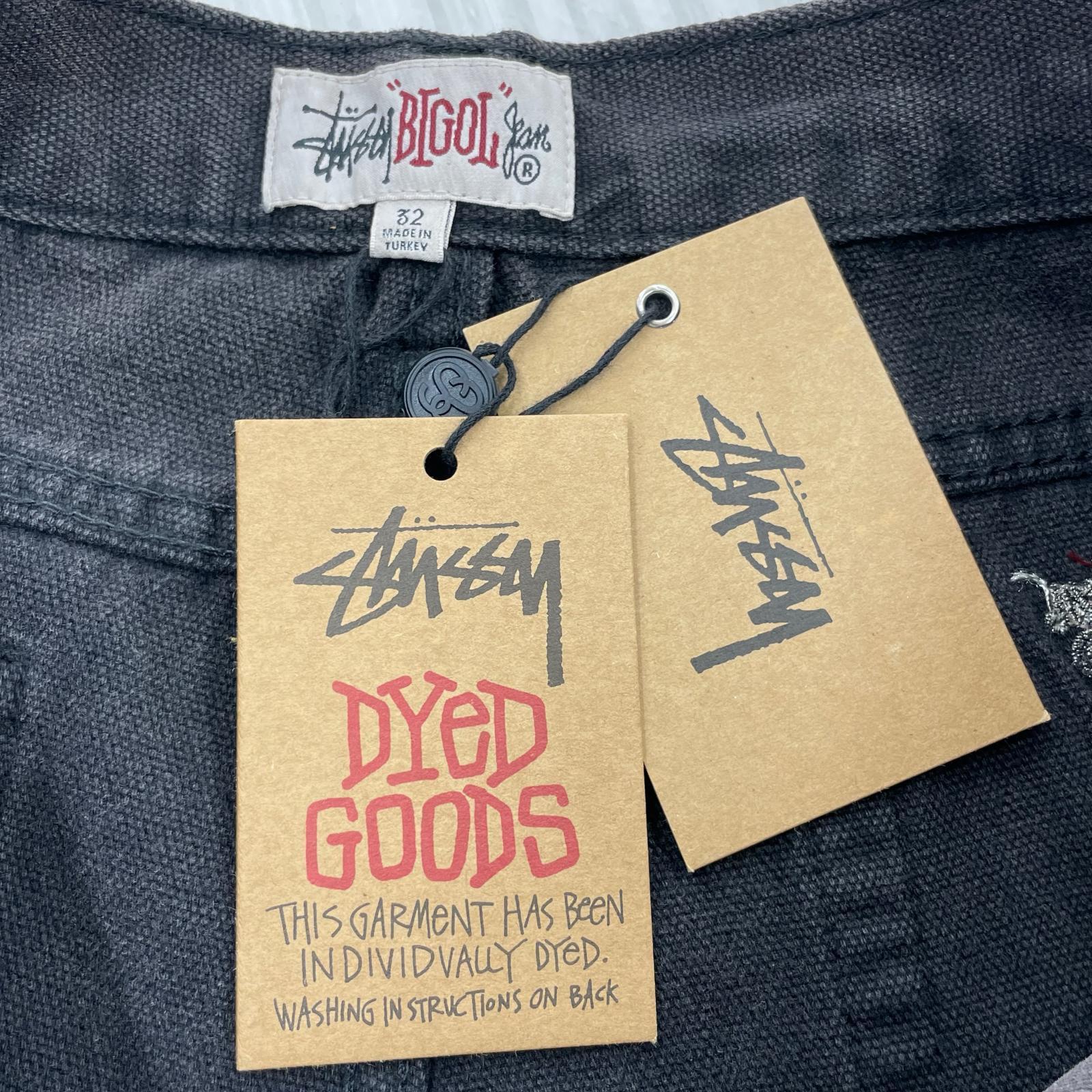パンツ Big OL 刺繍ワークパンツ 黒 32 ブラック
