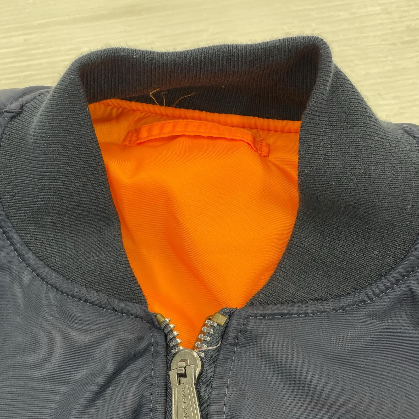 ブルゾン VALLEY APPAREL L.L.C. MA-1 紺(XL) ネイビー