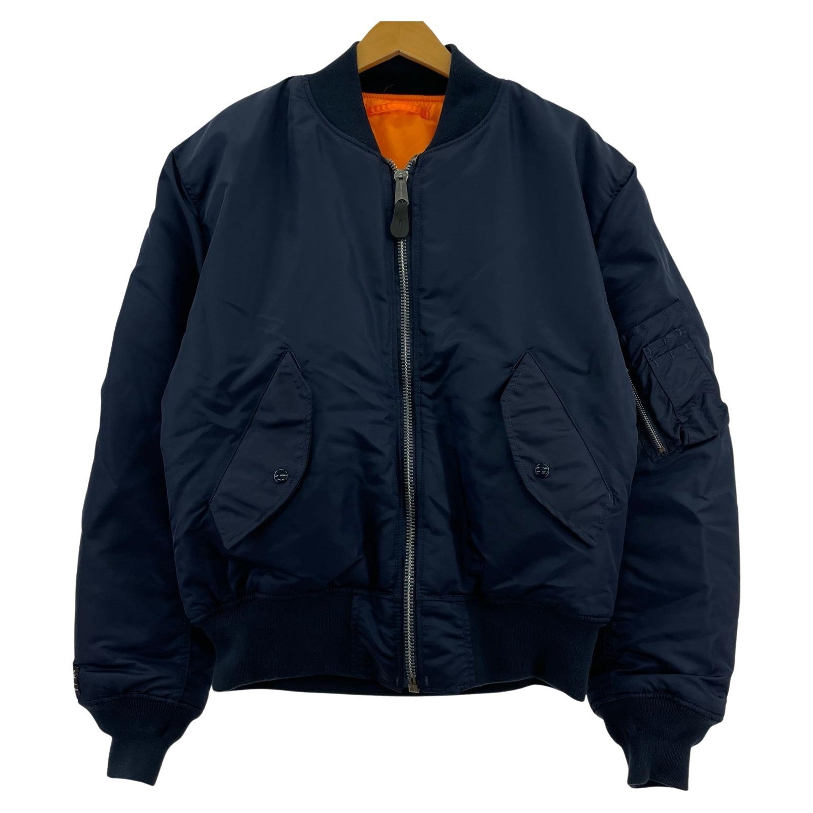 ブルゾン VALLEY APPAREL L.L.C. MA-1 紺(XL) ネイビー