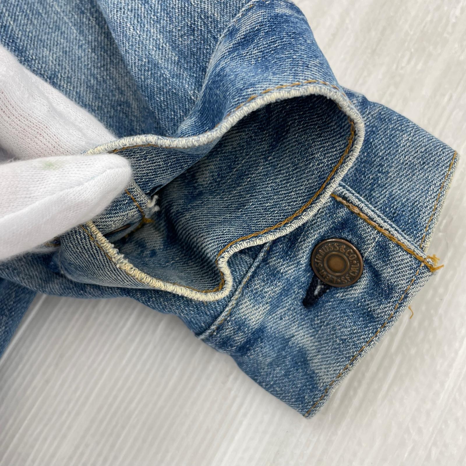 デニムジャケット Levi's 70505 ボタン裏52 デニムジャケット ブルー