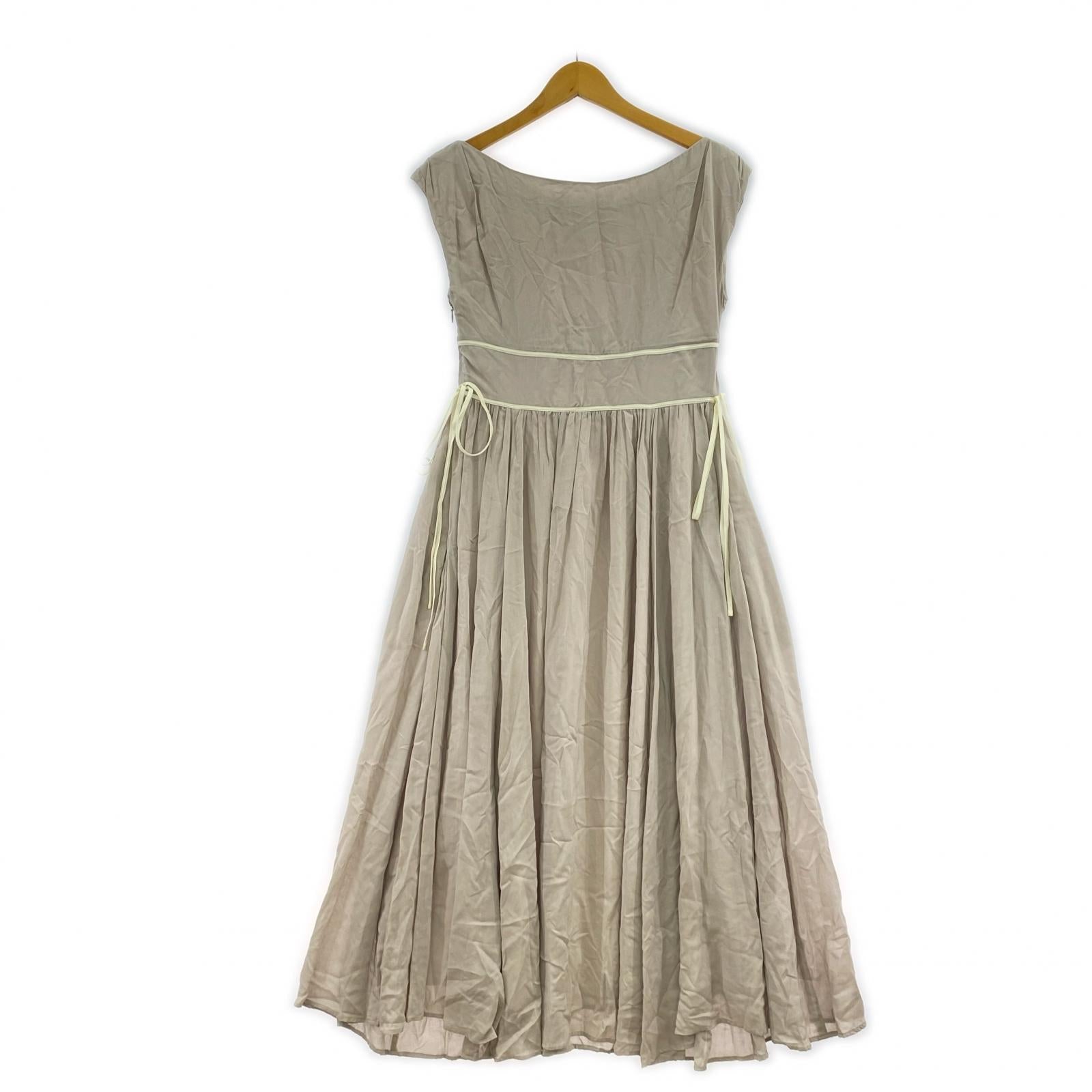 ワンピース Her lip to Valletta Long Dress(S) S ベージュ