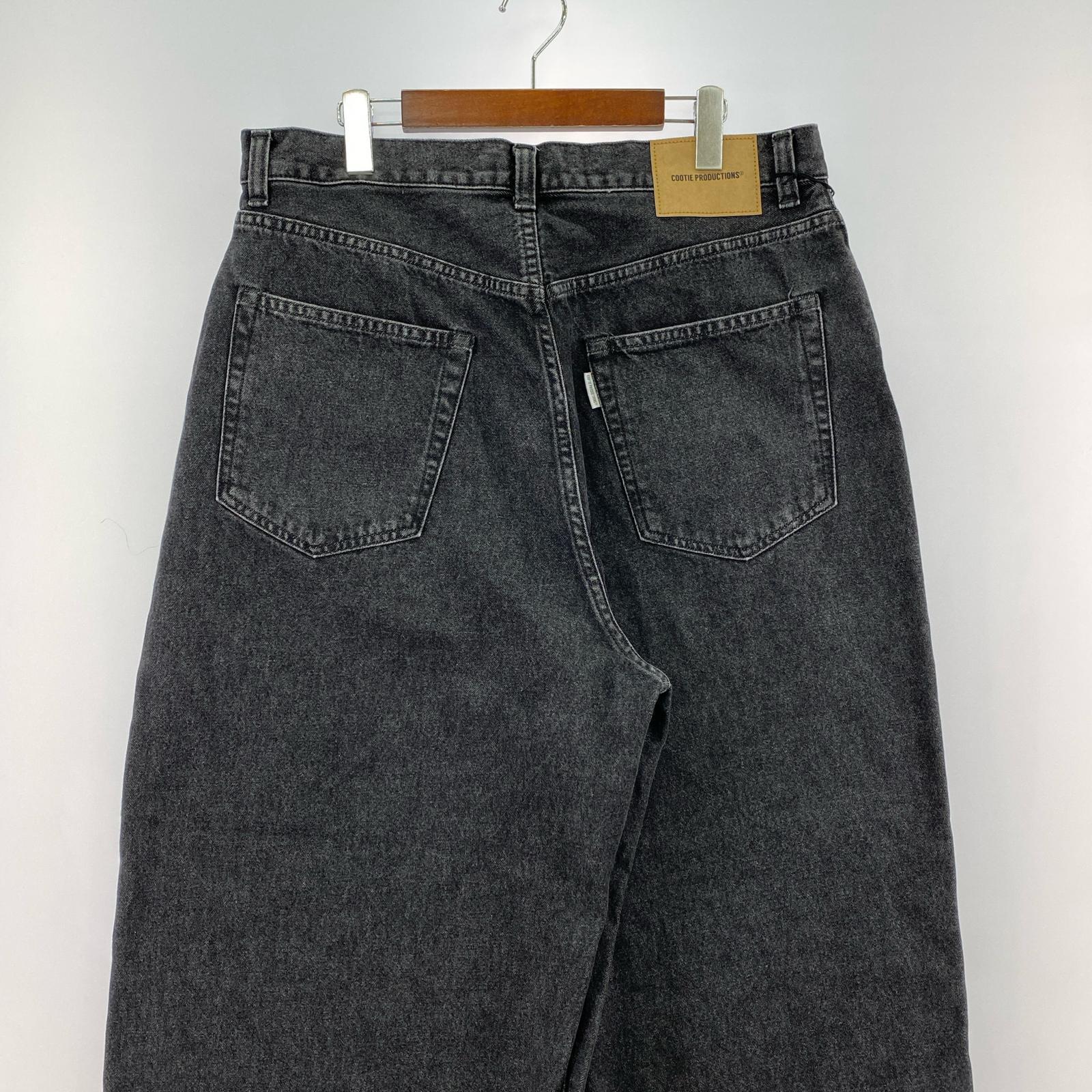 デニムパンツ 12.5oz Denim 5 Pocket Extra Baggy Pants L ブラック
