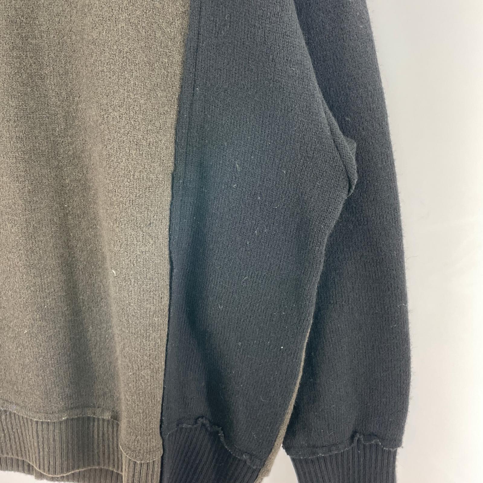 ニット stein 23SS SPANISH MERINO MULTI STATION KNIT 切替ニット S S カーキ