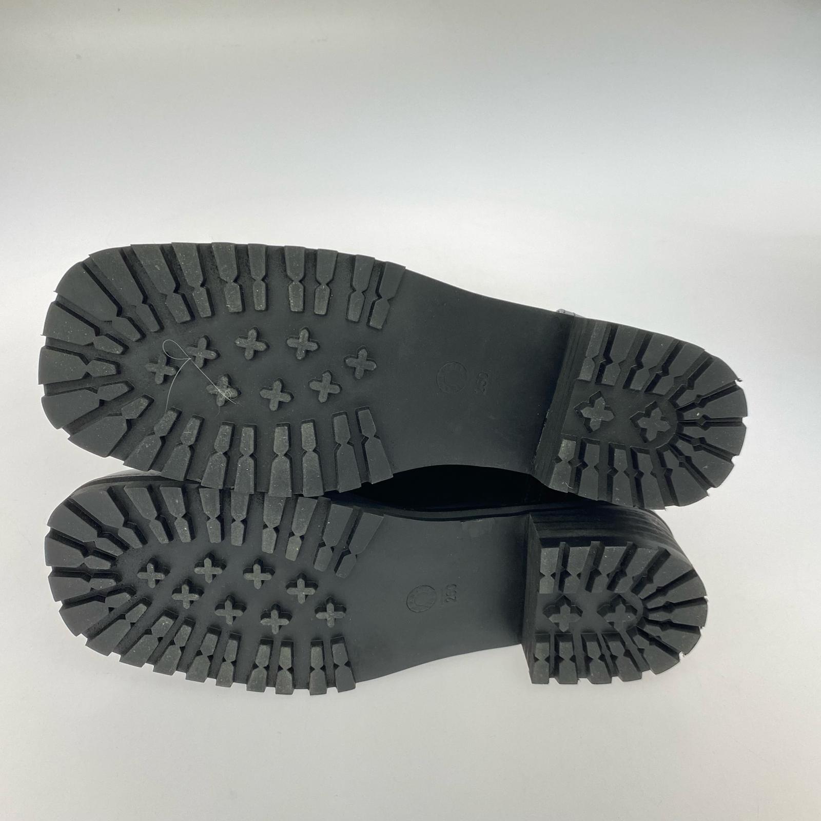 ブーツ MANSIKSHU ベルトブーツ 黒 25cm (US7 UK6 1/2 EU40) ブラック