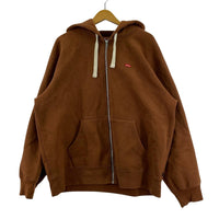 パーカー 22AW Small Box Drawcord Zip Up Hooded L ブラウン