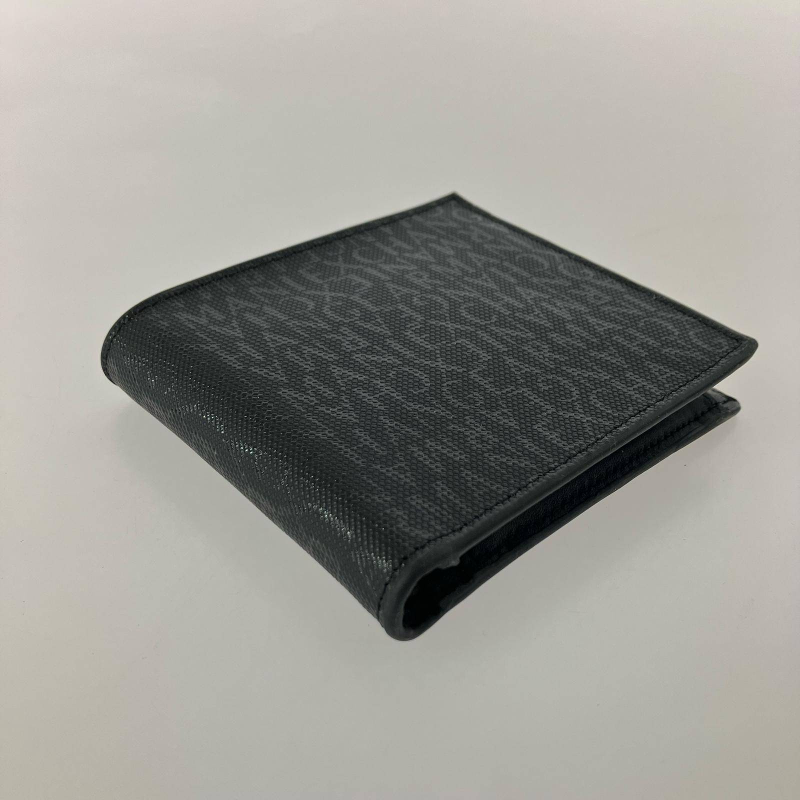コンパクトウォレット ARMANI EXCHANGE 二つ折り財布 ブラック