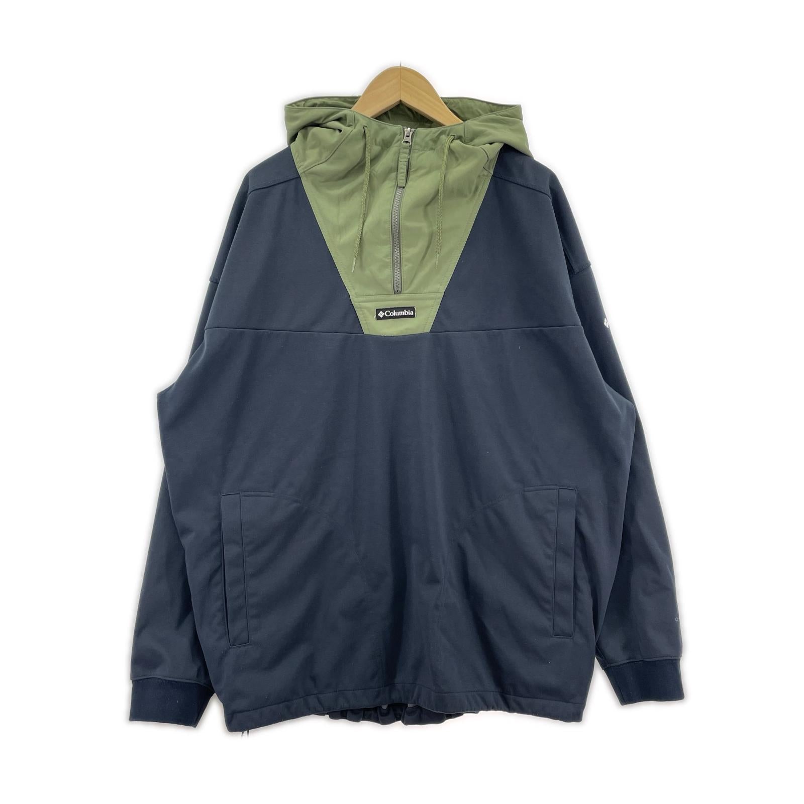 マウンテンパーカー 2トーンアノラック (XL) 紺カーキ