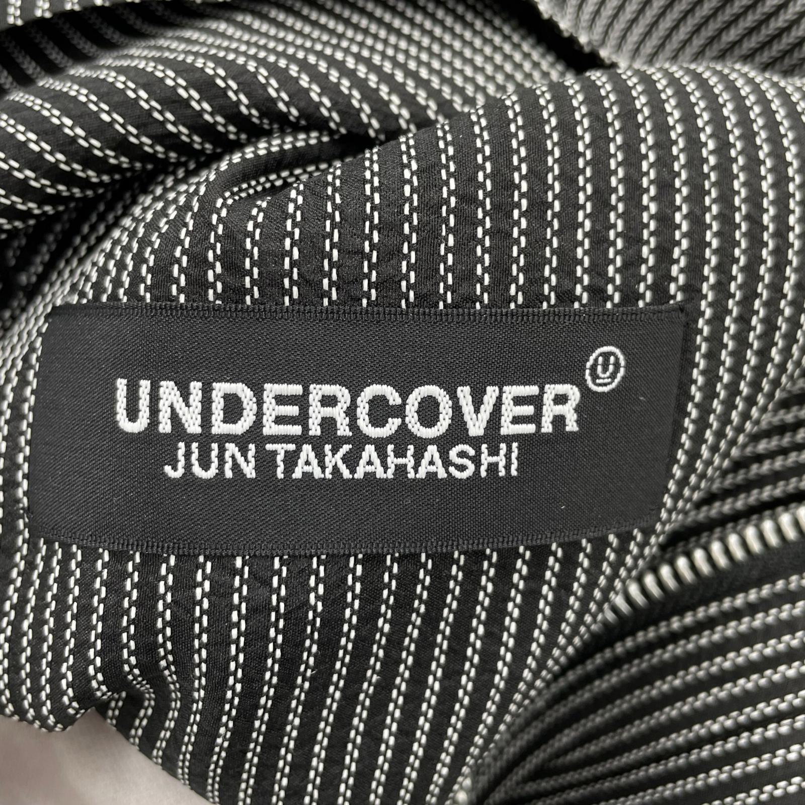 ジャケット 25ss シルク和紙ドビーストライプ3連フードブルゾン 3 3 ブラック