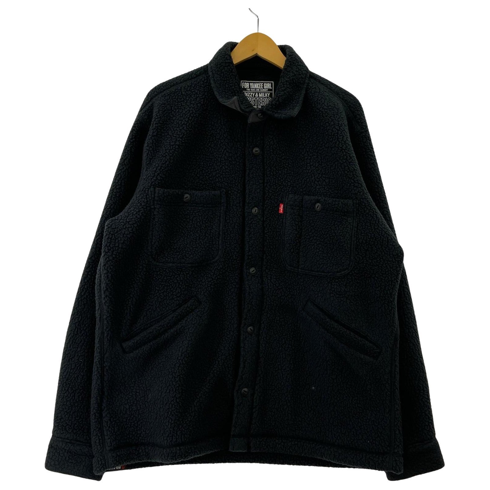 ジャケット 02243CH02 HYSワッペン CPOシャツ 黒 L L ブラック